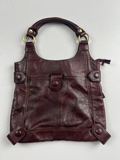 Amerileather Shoulder Bag Womens Large Burgun...