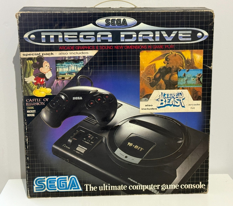 Sega Mega Drive 1 Console Boxed Altered Beast Edition Boxed Complete High DEF