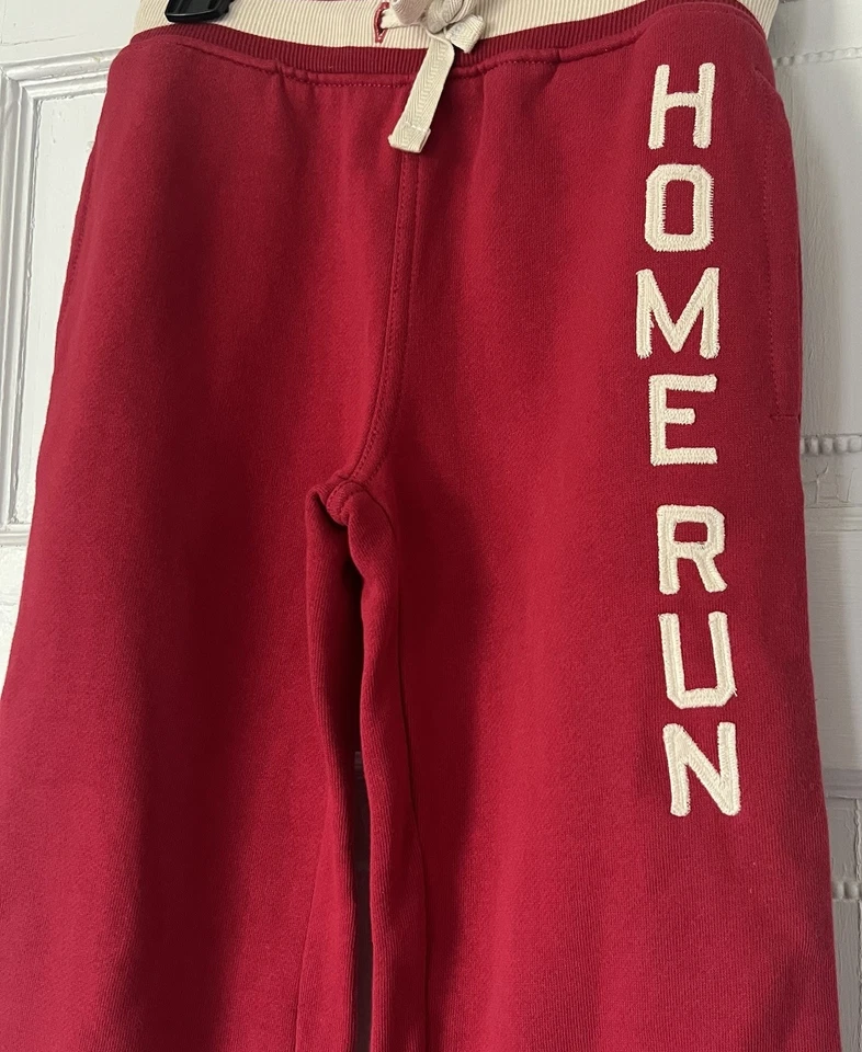 Pantalones deportivos Gymboree 2008 Boy’s Line Play Ball rojos nuevos sin etiquetas 8 suaves cómodos para correr en casa Foto 3 de 4