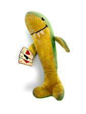 RARE Dream Pets R. Dakin Card Shark Green yellow Stuffed Plush Toy w/ 3 Aces
