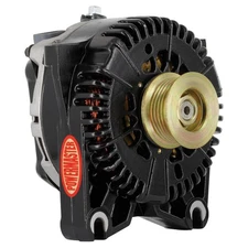 Powermaster Alternator 57781; 200 Amp Black Serpentine (6G) for Ford 4G