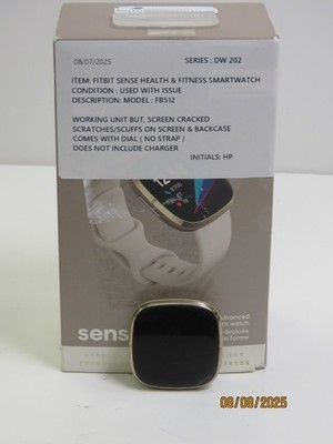 Fitbit Sense Smartwatch - FB512GLWT Lunar White [DW202]