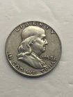 1958 Franklin Half Dollar Circulated Silver 50c