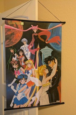 Pretty Soldier Sailor Moon R Wall Scroll 1990s Poster Anime