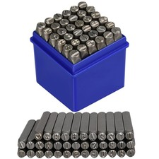 Metal Stamping Kit, 6mm Number and Letter Stamp Set, Include 37pcs