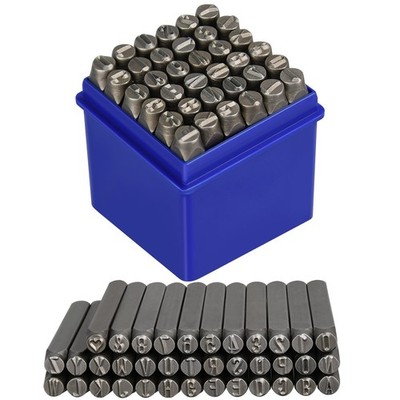 Metal Stamping Kit, 6mm Number and Letter Stamp Set, Include 37pcs
