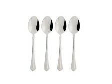 Premium 18/10 Stainless Steel Flatware Set - 4 Teaspoons, Mirror Finish