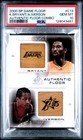 2000 SP GAME FLOOR AUTHENTIC FLOOR COMBO #C13 ALLEN IVERSON/KOBE BRYANT PSA 10