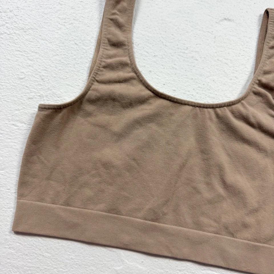 Bralette elástico de viscosa de bambú tostado Cosabella, talla mediana Foto 2 de 4