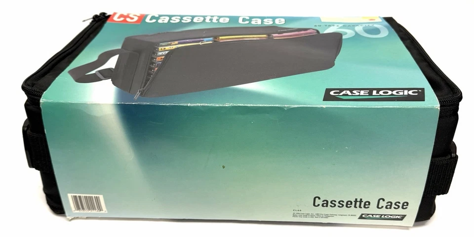 Vintage New 1996 CASE LOGIC CL60 Cassette Case: 60 Tape Capacity & Strap! - Image 3 of 4