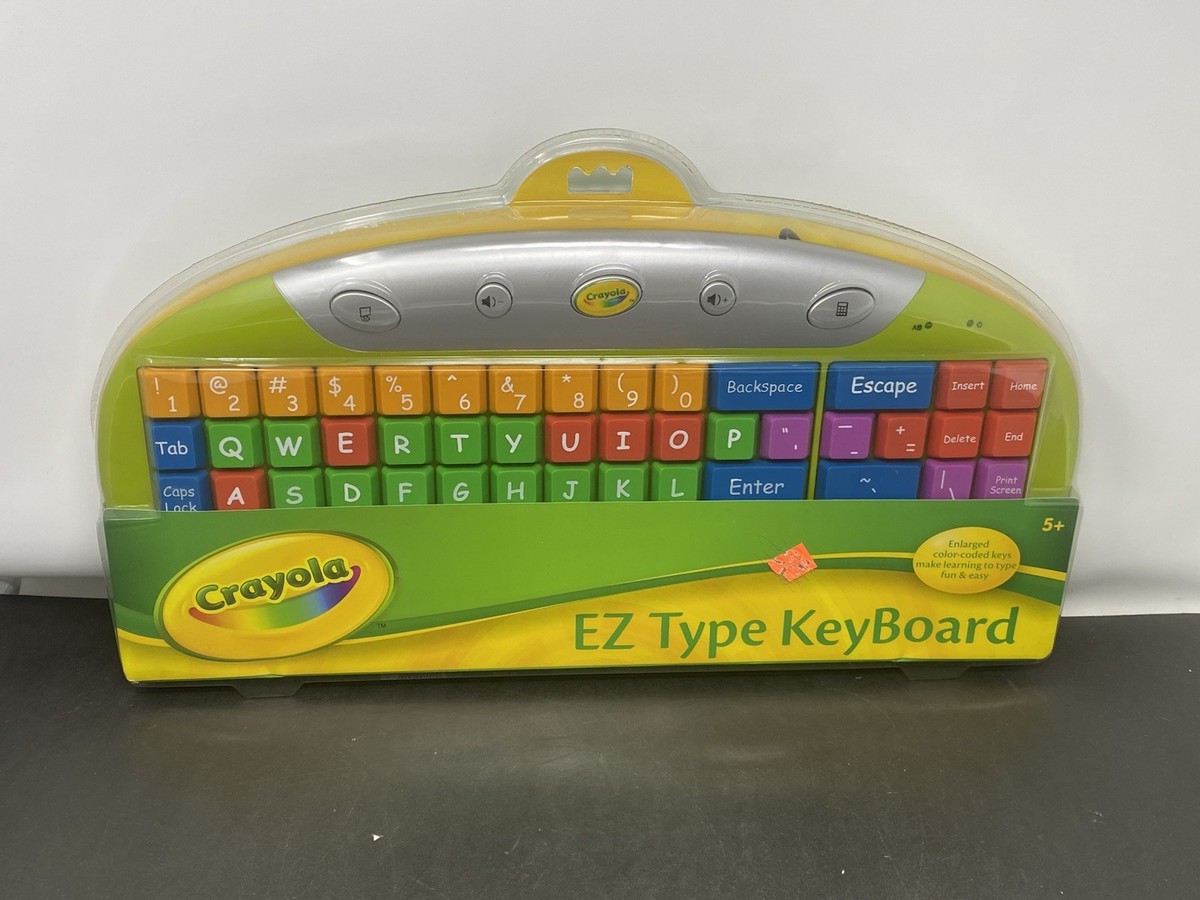 【値下げ】大きなキーボードCrayola ez type keyboard Crayola EZ Type Keyboard USB Plug Big Key Sakar