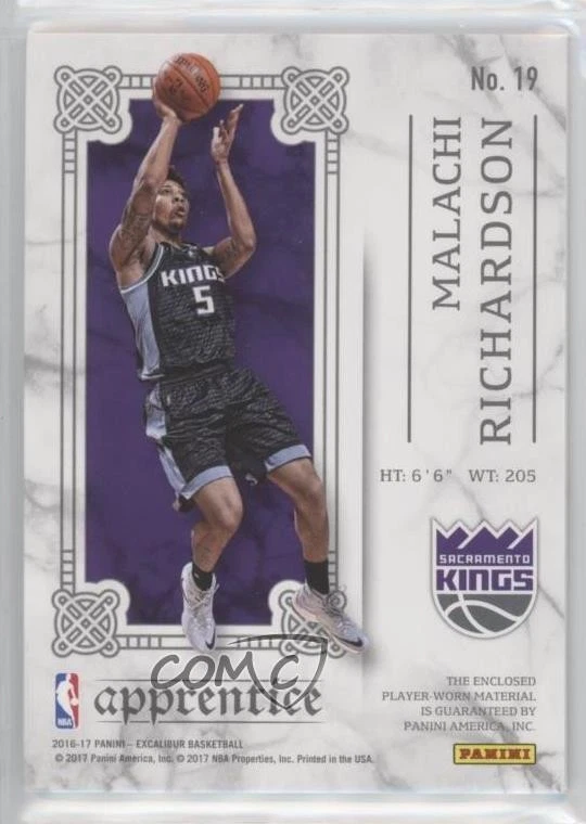 2016-17 Panini Excalibur Apprentice /149 Malachi Richardson #19 Rookie RC Shield - Image 2 of 2