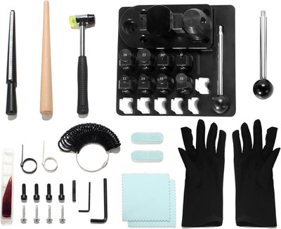Multi-Functional Ring Bending Tool Kit with Nylon Dies and Measurement Gauge