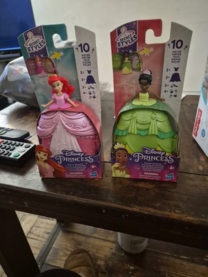 Lot 2 Disney Princess Ariel &Tiana Secret Styles Fashion 10 Pcs. Surprise 