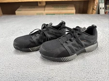 Reebok Fusion Flexweave Safety Composite Toe Black Gray Work Shoe Men's 8.5 M