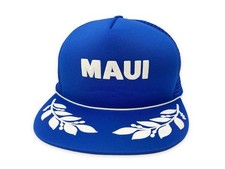 Vintage Maui Trucker Hat 80s Hawaii Snapback Cap H04