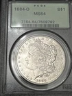 1884-O PCGS MS64 Morgan Dollar Gem Old Green Holder