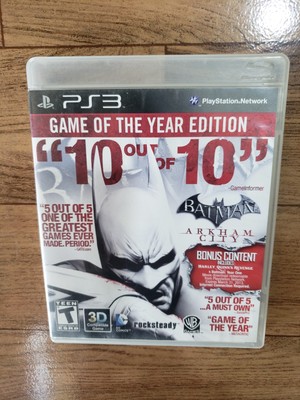 Batman Arkham City Game of the Year Playstation 3 2012 Complete CIB Tested
