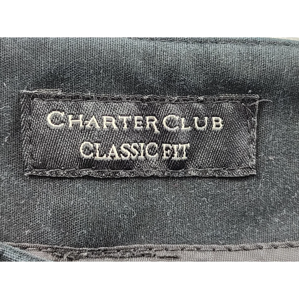 Charter Club Classic Fit Mid Rise Slim Leg Ankle Pants Size 4 Black Side Zip  - Image 3 of 4