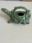 Vintage Nelson McCoy Art Pottery Green Turtle Watering Sprinkler