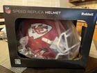 Travis Kelce Signed Kansas City Chiefs Riddell Speed Replica Helmet BAS COA