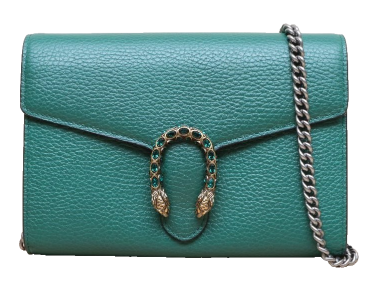 Gucci Dionysus WOC Green Grained Leather Crossbody Bag P225071112