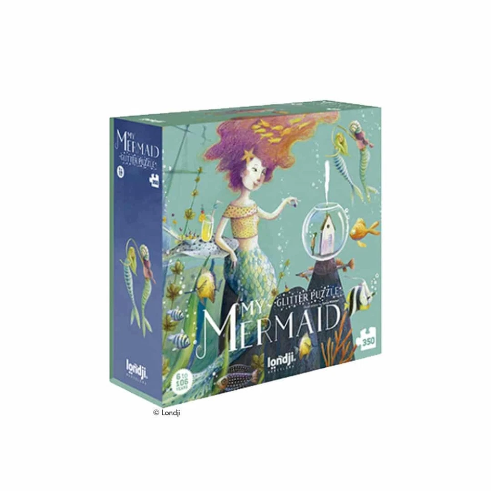 Londji Boden-Puzzle Glitzer-Meerjungfrau 350 Teile