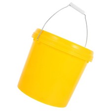 Reusable Plastic Pail with Lid Bucket Handle Brine Buckets Lock Food Grade