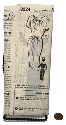 Patt-O-Rama Pattern 8224 Misses' Dress Size 12.5