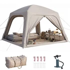 NAIZEA 4-6 Person Inflatable Tent Instant Setup Blow Up Tents w/Pump 118x118x86"