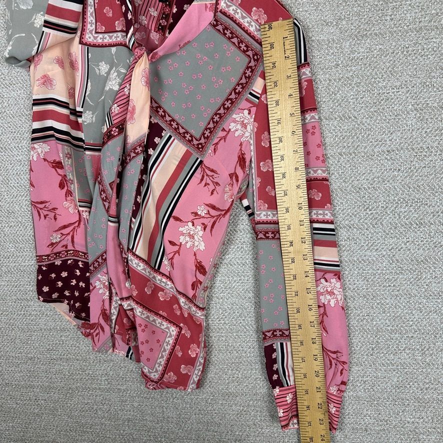 Talbots MP Patchwork Floral Button Down Shirt Pin… - image 8