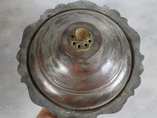 Old Copper Covered Dish