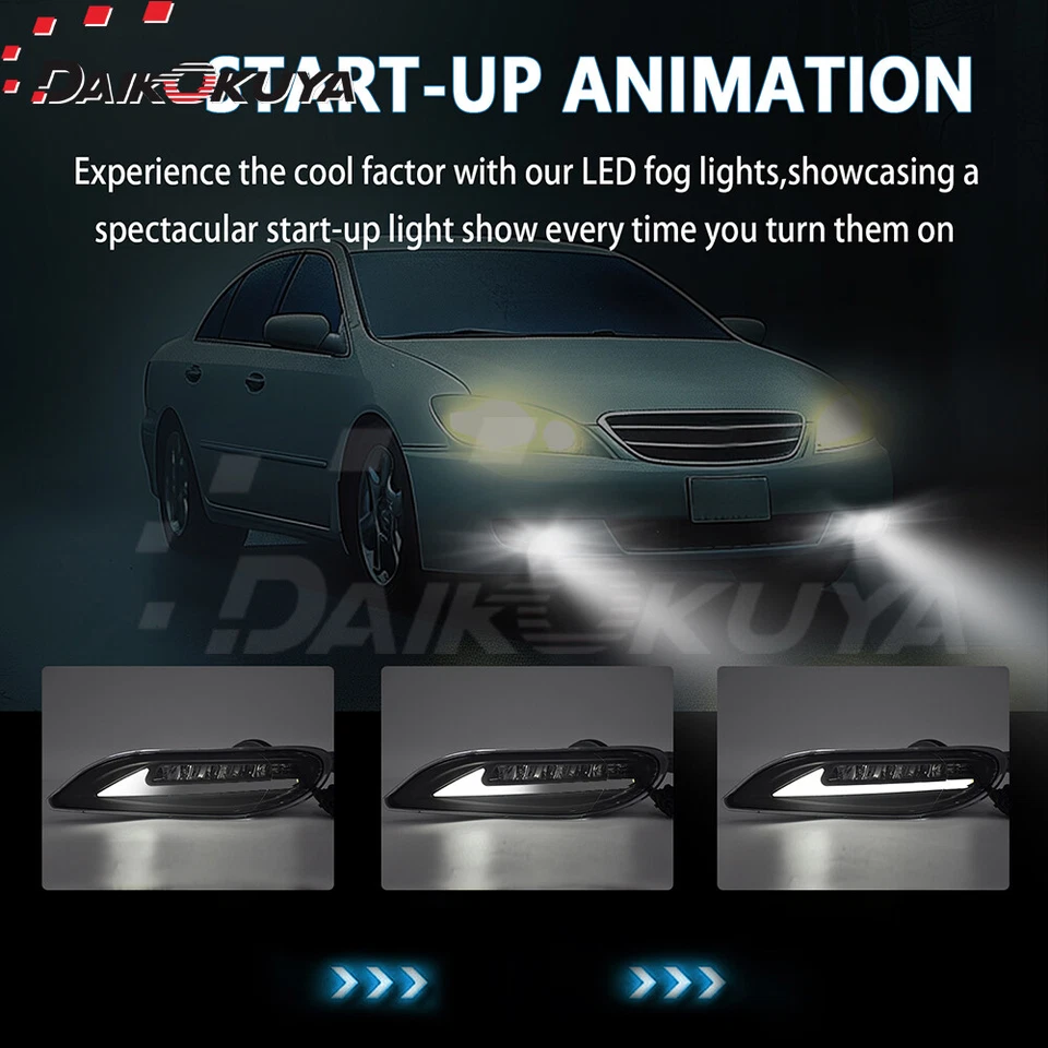 Luces antiniebla LED + DRL para Toyota Camry 2002-2004/Corolla 2005-2008/Solara 2002-2003 Foto 3 de 4