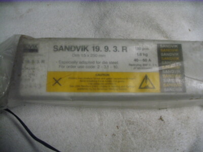 SANDVIK ARC ROD ESPECIALLY ADAPTED FOR DIE STEEL, .059''/1.5mm 3.968 LBS.1.8 KG