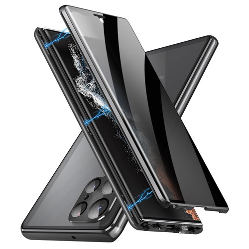 For Samsung Galaxy S25 S24 Ultra S23 S22 S21 Magnetic Anti Spy Full Case Cover - Photo 12 sur 16