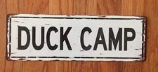 Duck Camp Fowl Hunting Chesapeake Bay Maryland Vintage Steel Sign Home Decor 