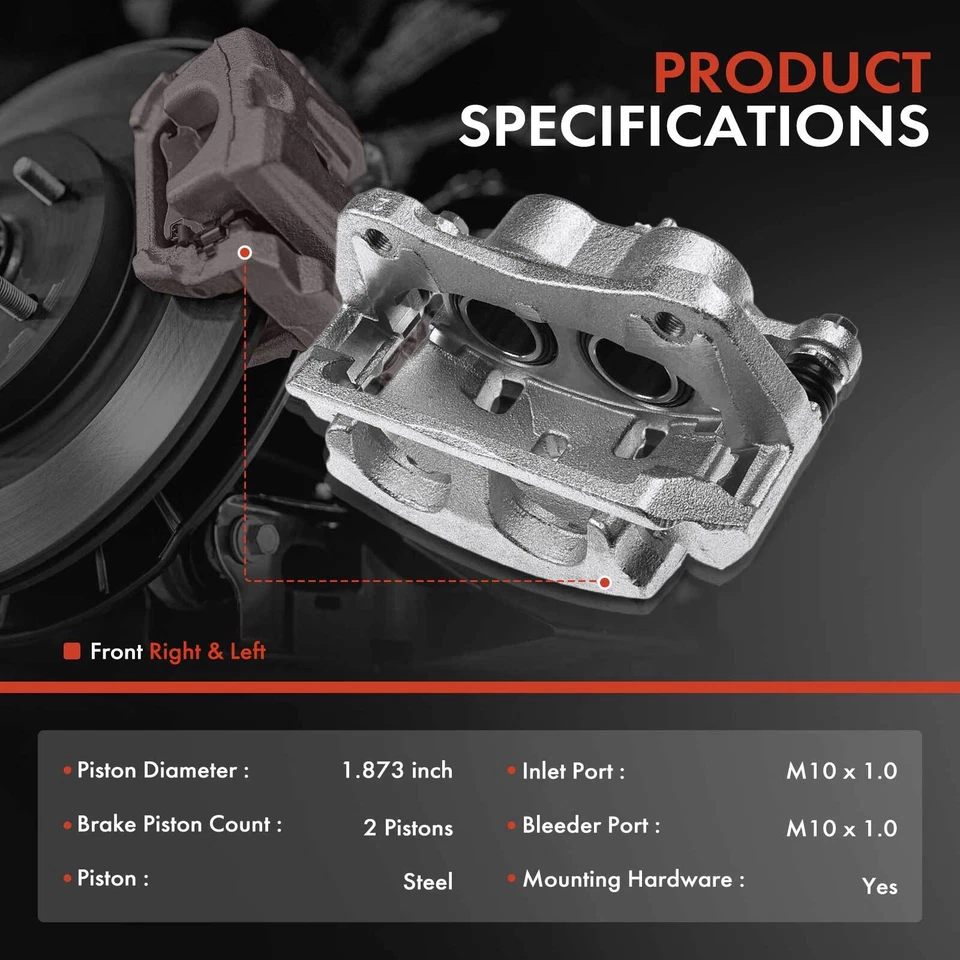 Pinzas de freno de disco delanteras izquierda y derecha para Honda Pilot Ridgeline Acura MDX 3,5 L Foto 2 de 4
