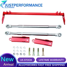 Red Traction Bar For 92-2000 97 Honda Civic EG EK 1994-2001 Integra B16 B18 D16
