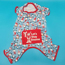 Christmas Dog Pajamas Jumpsuit - Medium size Dog.