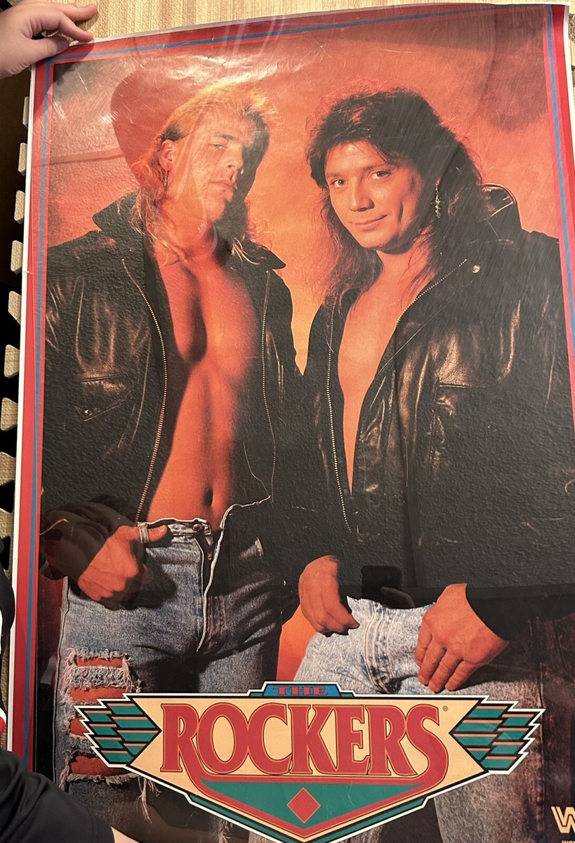 WWF Rockers Original WWF Poster 1991 WWE Wrestling Shawn
