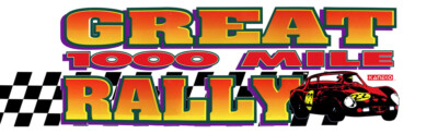 Great 1000 Mile Rally Arcade Marquee 26'' x 8''