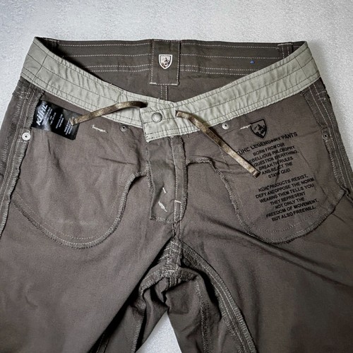 KUHL Women's Hiking Pants Brown Reg Splash Roll Up Outdoor Camping Size 4 Short - Picture 14 of 21
