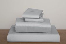 Light Gray Solid King Size Sheet Set 1000 Thread Count 100 Egyptian Cotton