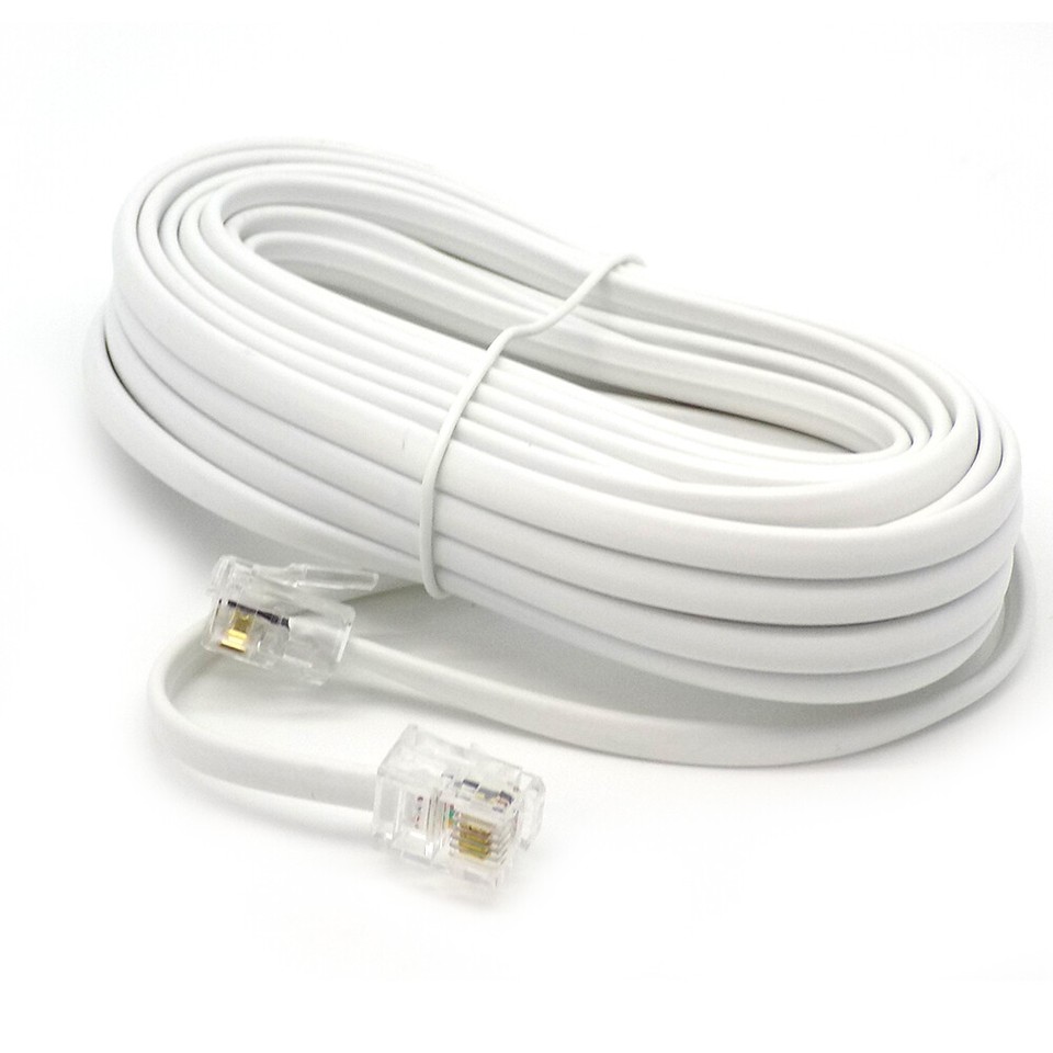 RJ11 to RJ11 Cable ADSL BT SKY Broadband Modem Internet DSL Land Line ...