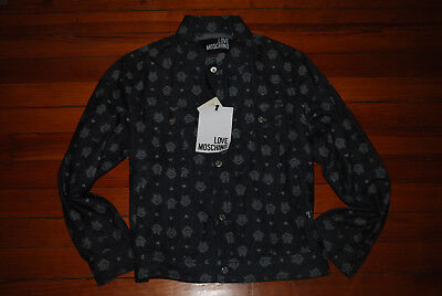 NEW, RARE $340 Men's LOVE MOSCHINO Logo 5-Button Denim Jacket (US 38,  Large) | eBay