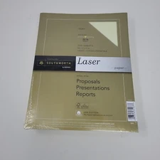 Southworth Laser Paper For Laser Print Copier IVORY 8.50" X 11"- 32lb 300 sheets