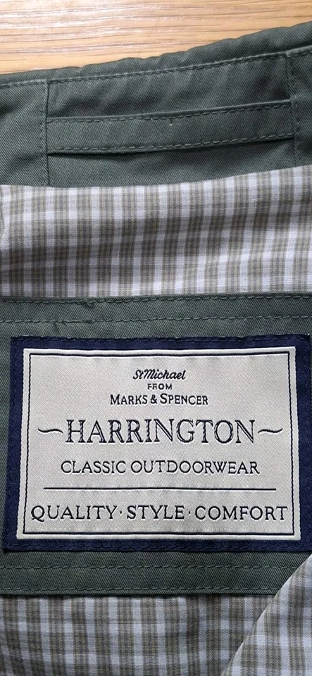 St Michael's M & S 1999 Harrington Jacket, Men's Medium Khaki, NWoT Just So Cool — 第 4/4 张图片