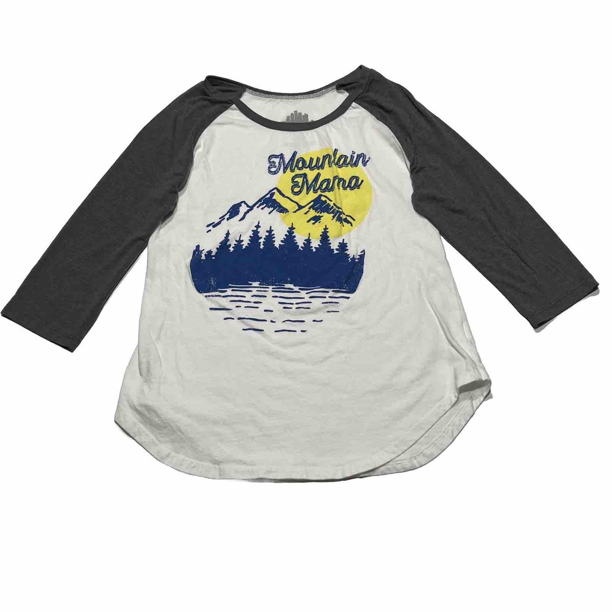 Girls Mountain Mama 3/4 Sleeve T-Shirt Size Girls XL 14-16