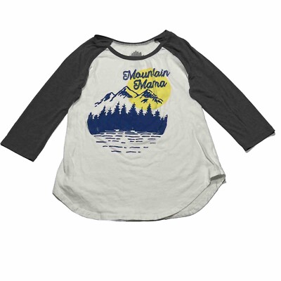 Girls Mountain Mama 3/4 Sleeve T-Shirt Size Girls XL 14-16