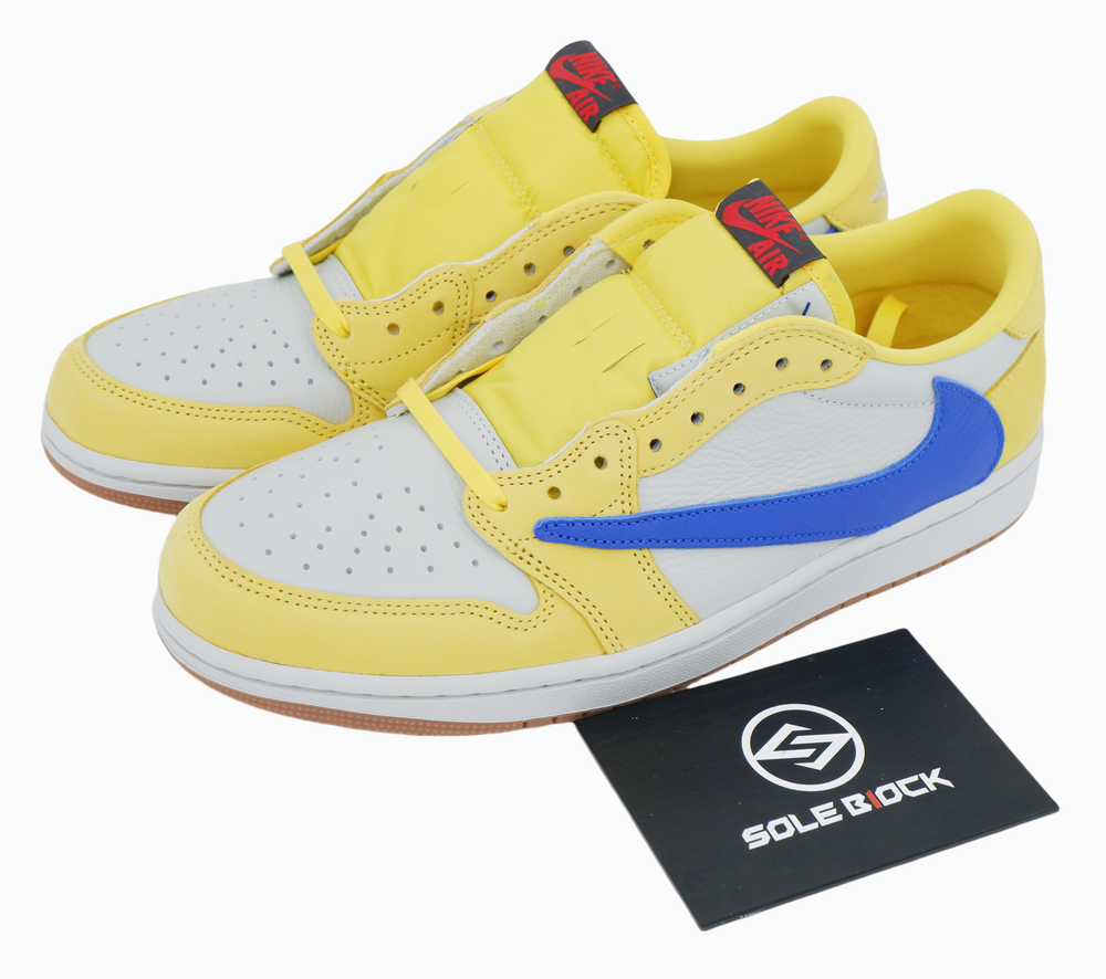 Travis Scott x Air Jordan 1 Low OG Canary JordanⅠ×TS  AJ1×TS Women'S DZ4137-700